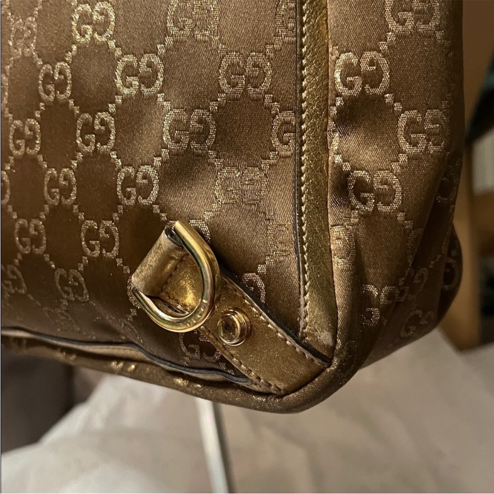 Gucci Vintage Brown and Gold Shoulder Bag - Picture 2 of 10